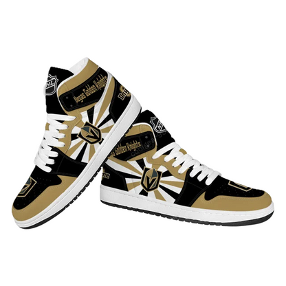 LIMITED EDITION - NEW CUSTOMIZED NHL04 VG KNIGHTS AIR JORDAN SNEAKERS