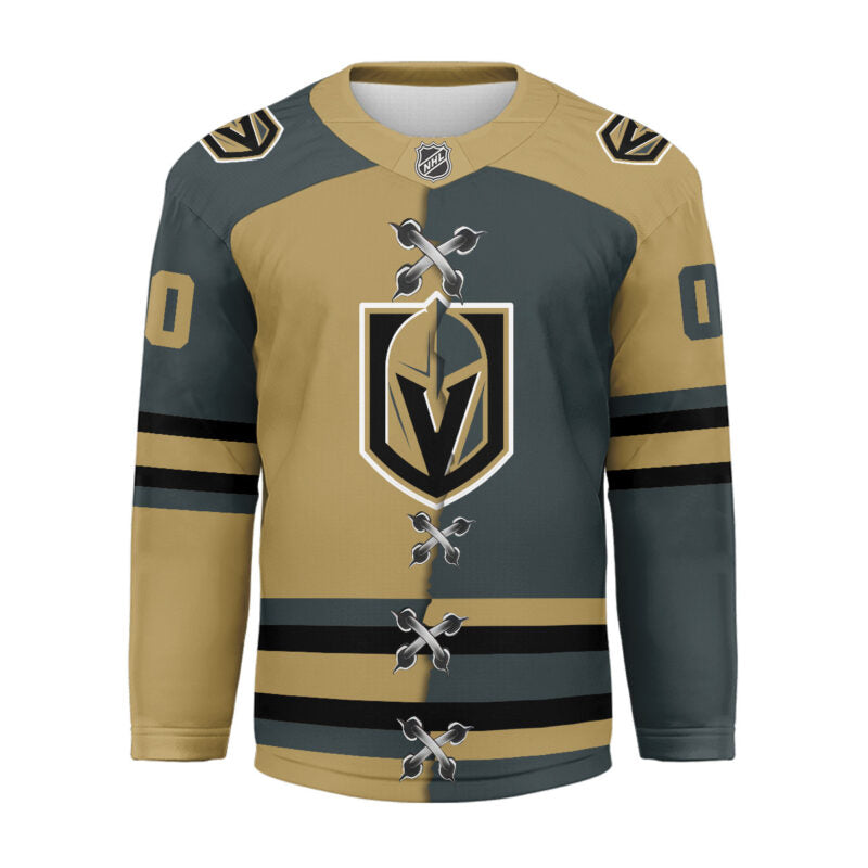 [SUPER SALE] NEW CUSTOMIZED NHL04 VGK VEGAS GOLDEN KNIGHTS UNISEX HOCKEY JERSEY
