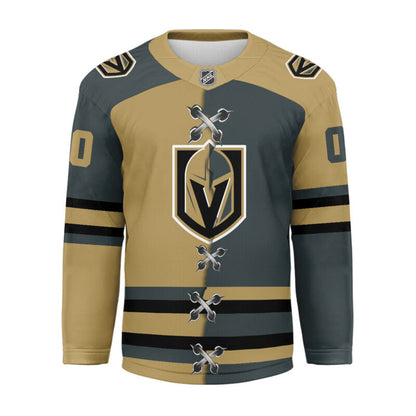 [SUPER SALE] NEW CUSTOMIZED NHL04 VGK VEGAS GOLDEN KNIGHTS UNISEX HOCKEY JERSEY