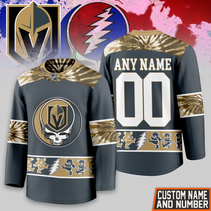 [SUPER SALE] NEW CUSTOMIZED NHL04 VGK VEGAS GOLDEN KNIGHTS UNISEX HOCKEY JERSEY