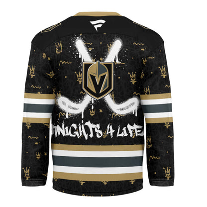 LIMITED EDITION - NEW CUSTOMIZED NHL04 VG KNIGHTS UNISEX HOCKEY JERSEY