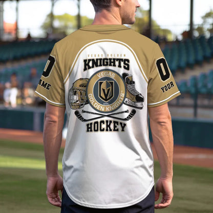 LIMITED EDITION - NEW CUSTOMIZED NHL04 VGK VEGAS GOLDEN KNIGHTS BASEBALL JERSEY