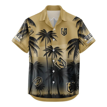 LIMITED EDITION - NEW CUSTOMIZED NHL04 VGK VEGAS GOLDEN KNIGHTS UNISEX HAWAIIAN SHIRT & SHORTS SET