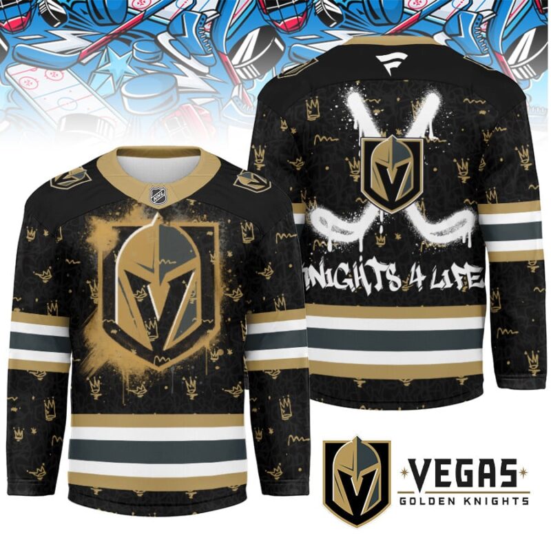 LIMITED EDITION - NEW CUSTOMIZED NHL04 VG KNIGHTS UNISEX HOCKEY JERSEY