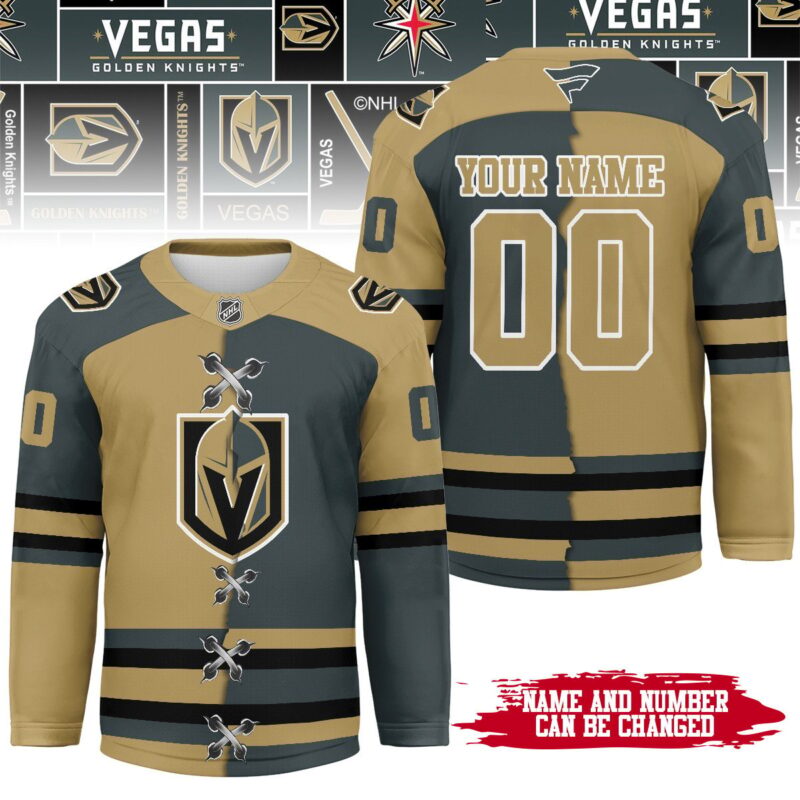 [SUPER SALE] NEW CUSTOMIZED NHL04 VGK VEGAS GOLDEN KNIGHTS UNISEX HOCKEY JERSEY