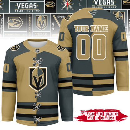 [SUPER SALE] NEW CUSTOMIZED NHL04 VGK VEGAS GOLDEN KNIGHTS UNISEX HOCKEY JERSEY