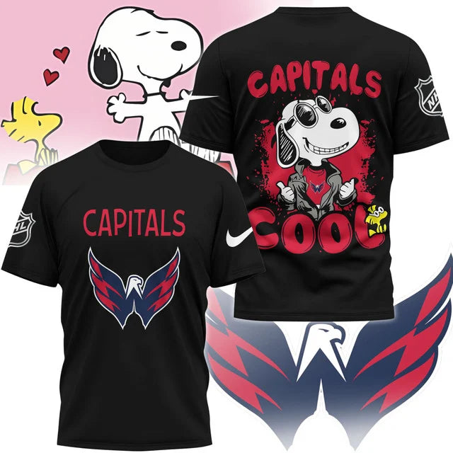 LIMITED EDITION - NEW CUSTOMIZED NHL10 WCP WASHINGTON CAPITALS X SNOOPY T-SHIRT, SWEATSHIRT, HOODIE & ZIP HOODIE