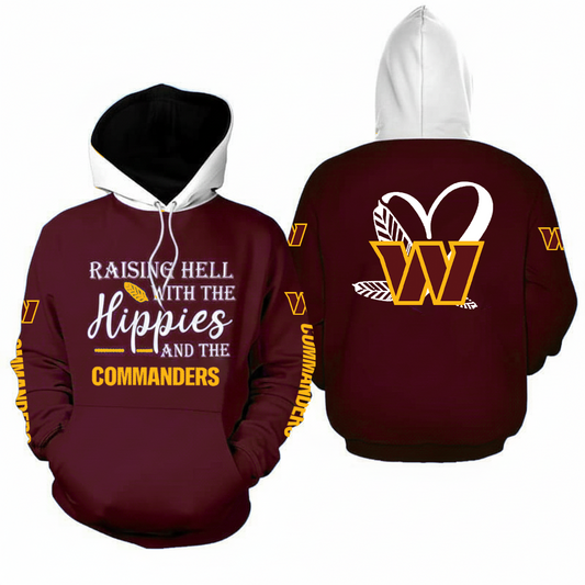 LIMITED EDITION - NEW CUSTOMIZED NFL12 WTC WASHINGTON COMMANDERS  HOODIE, ZIP HOODIE, SWEATSHIRT