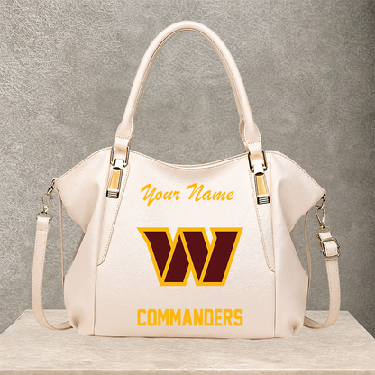 LIMITED EDITION - NEW CUSTOMIZED NFL12 WTC WASHINGTON COMMANDERS SHOULDER HANDBAG