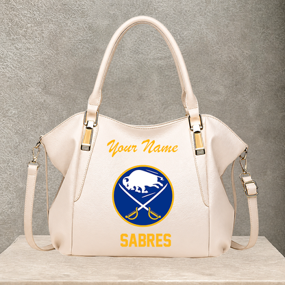 LIMITED EDITION - NEW CUSTOMIZED NHL28 BFS BUFFALO SABRES SHOULDER HANDBAG