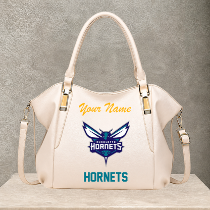 LIMITED EDITION - NEW CUSTOMIZED NBA27 CHO CHARLOTTE HORNETS SHOULDER HANDBAG