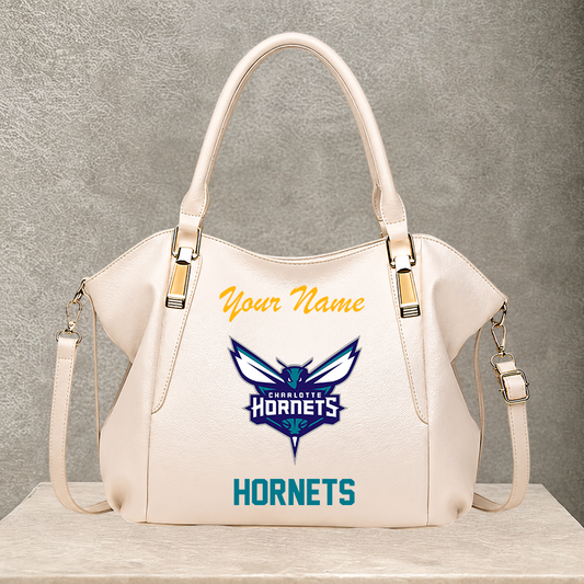 LIMITED EDITION - NEW CUSTOMIZED NBA27 CHO CHARLOTTE HORNETS SHOULDER HANDBAG