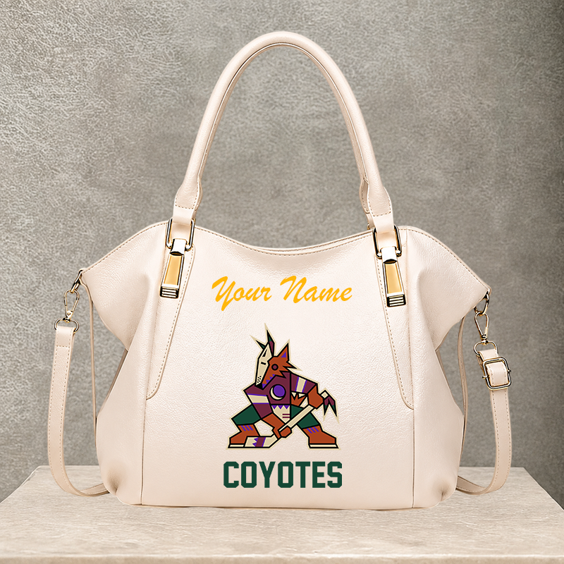 LIMITED EDITION - NEW CUSTOMIZED NHL30 AZC ARIZONA COYOTES SHOULDER HANDBAG