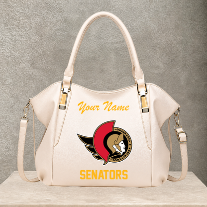LIMITED EDITION - NEW CUSTOMIZED NHL29 OSN OTTAWA SENATORS SHOULDER HANDBAG