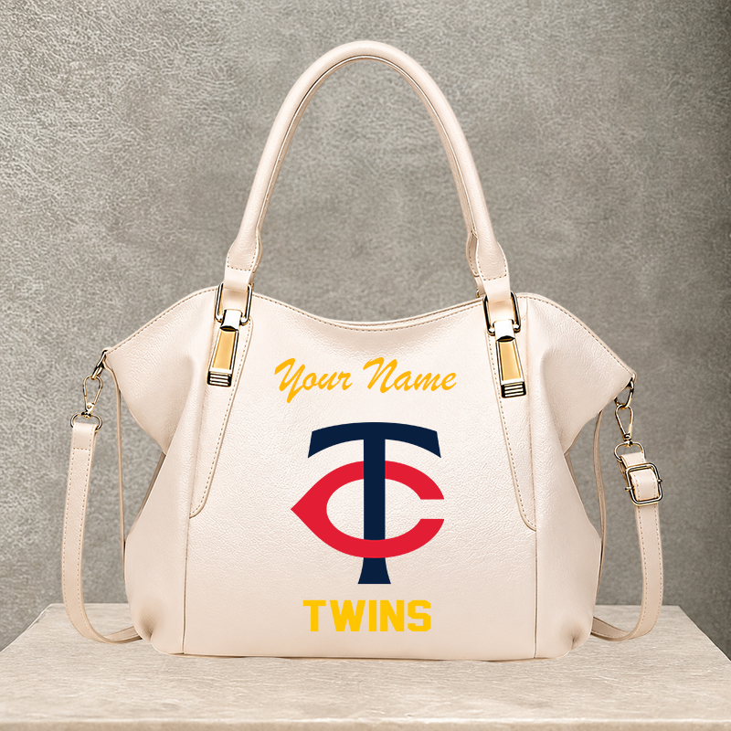 LIMITED EDITION - NEW CUSTOMIZED MLB22 MTS MINNESOTA TWINS SHOULDER HANDBAG
