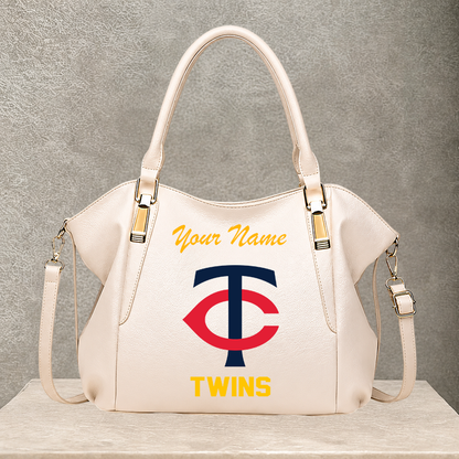 LIMITED EDITION - NEW CUSTOMIZED MLB22 MTS MINNESOTA TWINS SHOULDER HANDBAG