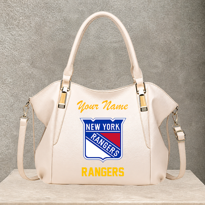 LIMITED EDITION - NEW CUSTOMIZED NHL24 NYR NEW YORK RANGERS SHOULDER HANDBAG