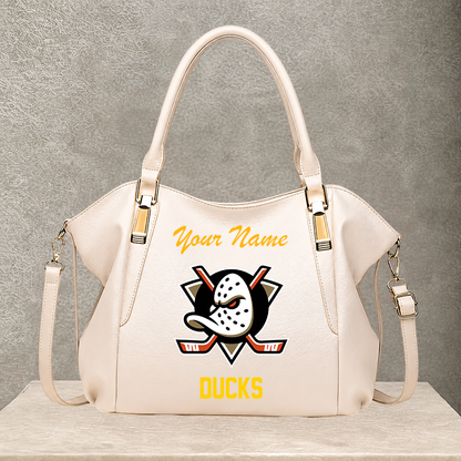 LIMITED EDITION - NEW CUSTOMIZED NHL09 AHD ANAHEIM DUCKS SHOULDER HANDBAG