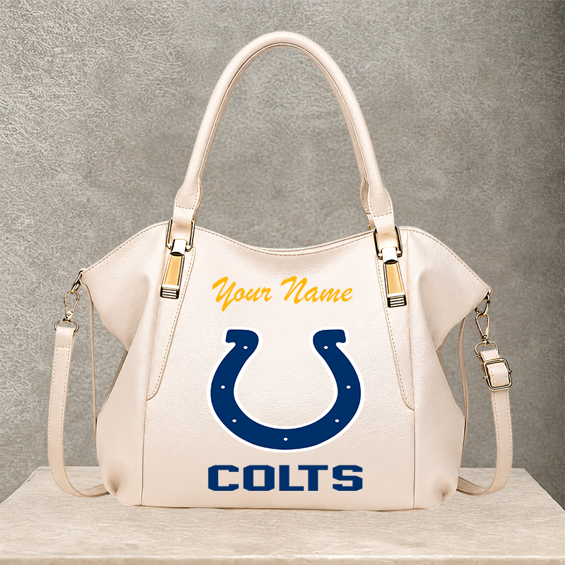 LIMITED EDITION - NEW CUSTOMIZED NFL17 IDC INDIANAPOLIS COLTS SHOULDER HANDBAG