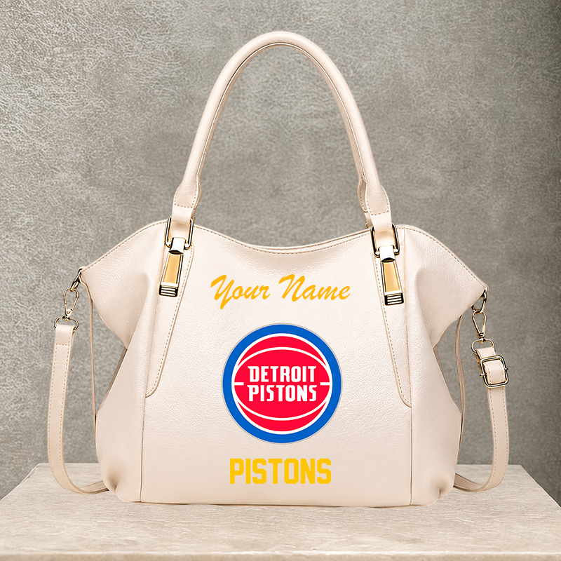 LIMITED EDITION - NEW CUSTOMIZED NBA14 DPI DETROIT PISTONS SHOULDER HANDBAG