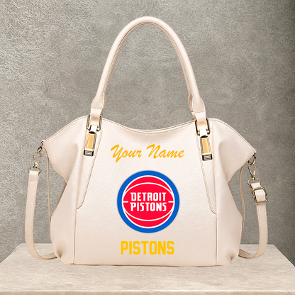 LIMITED EDITION - NEW CUSTOMIZED NBA14 DPI DETROIT PISTONS SHOULDER HANDBAG