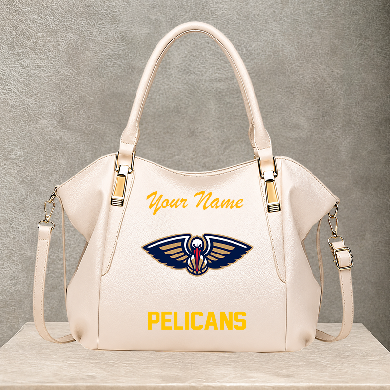 LIMITED EDITION - NEW CUSTOMIZED NBA30 NOP NEW ORLEANS PELICANS SHOULDER HANDBAG