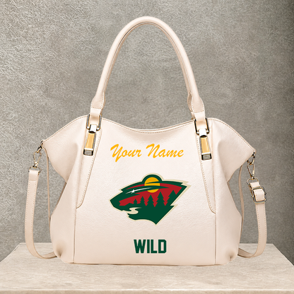 LIMITED EDITION - NEW CUSTOMIZED NHL13 MNW MINNESOTA WILD SHOULDER HANDBAG