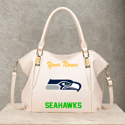 LIMITED EDITION - NEW CUSTOMIZED NFL06 SSH SEATTLE SEAHAWKS SHOULDER HANDBAG