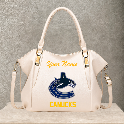 LIMITED EDITION - NEW CUSTOMIZED NHL19 VCC VANCOUVER CANUCKS SHOULDER HANDBAG
