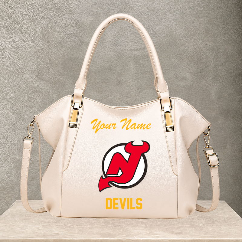 LIMITED EDITION - NEW CUSTOMIZED NHL06 NJD NEW JERSEY DEVILS SHOULDER HANDBAG