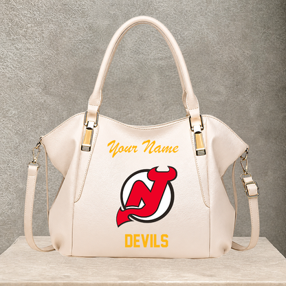 LIMITED EDITION - NEW CUSTOMIZED NHL06 NJD NEW JERSEY DEVILS SHOULDER HANDBAG
