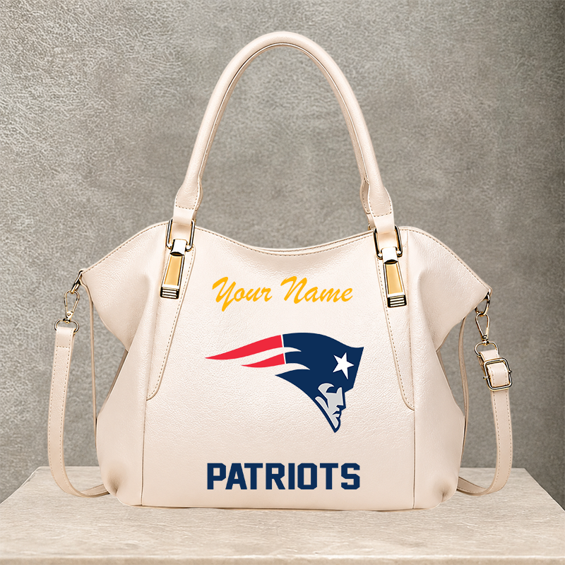 LIMITED EDITION - NEW CUSTOMIZED NFL27 NEP NEW ENGLAND PATRIOTS SHOULDER HANDBAG