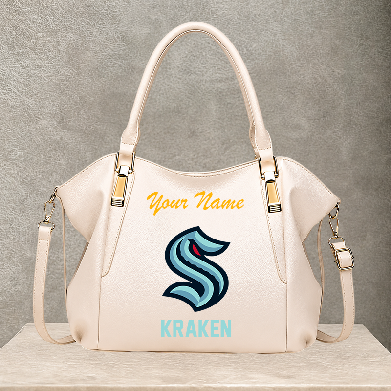 LIMITED EDITION - NEW CUSTOMIZED NHL20 STK SEATTLE KRAKEN SHOULDER HANDBAG
