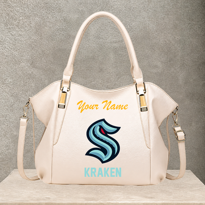 LIMITED EDITION - NEW CUSTOMIZED NHL20 STK SEATTLE KRAKEN SHOULDER HANDBAG