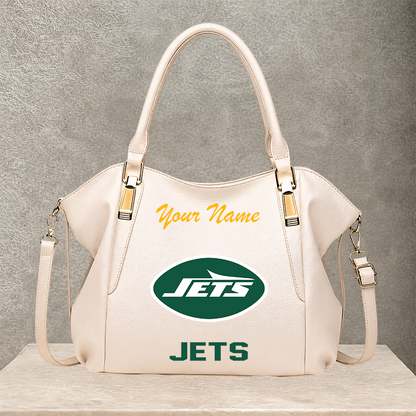 LIMITED EDITION - NEW CUSTOMIZED NFL25 NYJ NEW YORK JETS SHOULDER HANDBAG