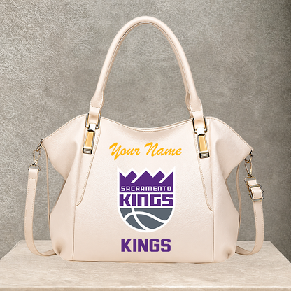 LIMITED EDITION - NEW CUSTOMIZED NBA16 SKI SACRAMENTO KINGS SHOULDER HANDBAG