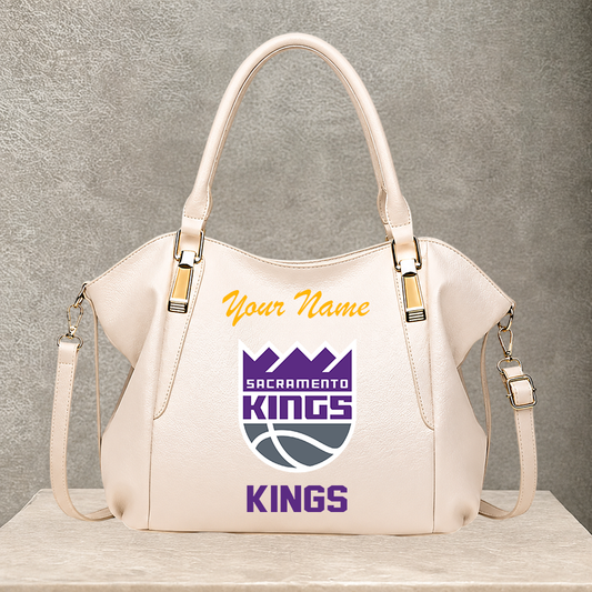 LIMITED EDITION - NEW CUSTOMIZED NBA16 SKI SACRAMENTO KINGS SHOULDER HANDBAG