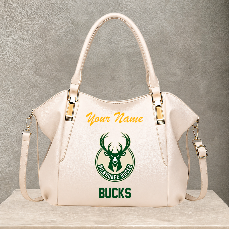 LIMITED EDITION - NEW CUSTOMIZED NBA11 MBU MILWAUKEE BUCKS SHOULDER HANDBAG