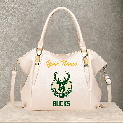 LIMITED EDITION - NEW CUSTOMIZED NBA11 MBU MILWAUKEE BUCKS SHOULDER HANDBAG