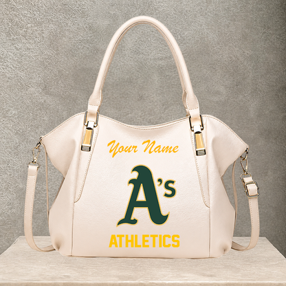 LIMITED EDITION - NEW CUSTOMIZED MLB23 OAS OAKLAND ATHLETICS SHOULDER HANDBAG