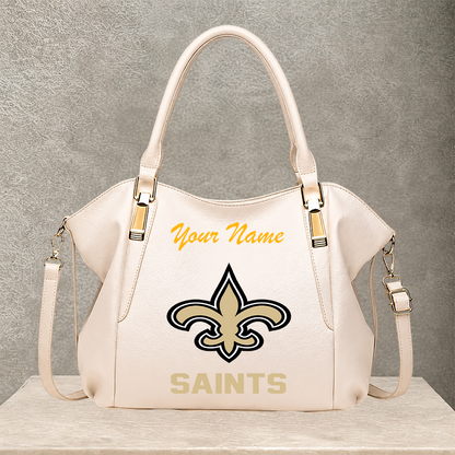 LIMITED EDITION - NEW CUSTOMIZED NFL24 NOS NEW ORLEANS SAINTS SHOULDER HANDBAG