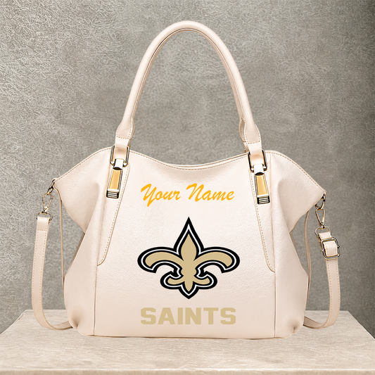 LIMITED EDITION - NEW CUSTOMIZED NFL24 NOS NEW ORLEANS SAINTS SHOULDER HANDBAG