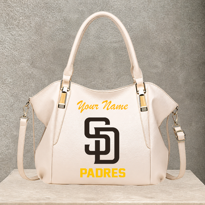 LIMITED EDITION - NEW CUSTOMIZED MLB18 SDP SAN DIEGO PADRES SHOULDER HANDBAG