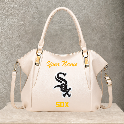 LIMITED EDITION - NEW CUSTOMIZED MLB26 CWS CHICAGO WHITE SOX SHOULDER HANDBAG