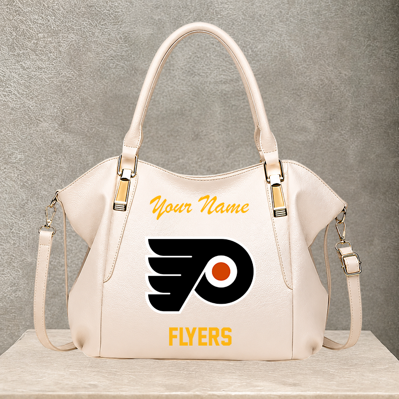 LIMITED EDITION - NEW CUSTOMIZED NHL27 PPF PHILADELPHIA FLYERS SHOULDER HANDBAG