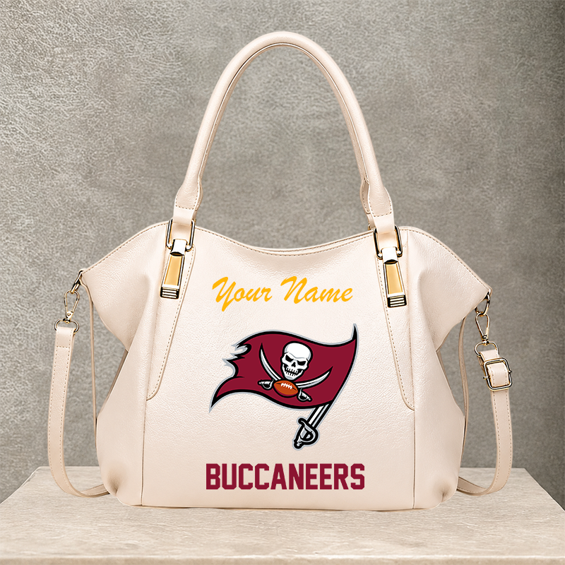 LIMITED EDITION - NEW CUSTOMIZED NFL10 TBB TAMPA BAY BUCCANEERS SHOULDER HANDBAG