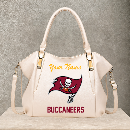 LIMITED EDITION - NEW CUSTOMIZED NFL10 TBB TAMPA BAY BUCCANEERS SHOULDER HANDBAG