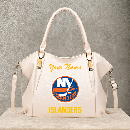 LIMITED EDITION - NEW CUSTOMIZED NHL25 NYI NEW YORK ISLANDERS SHOULDER HANDBAG