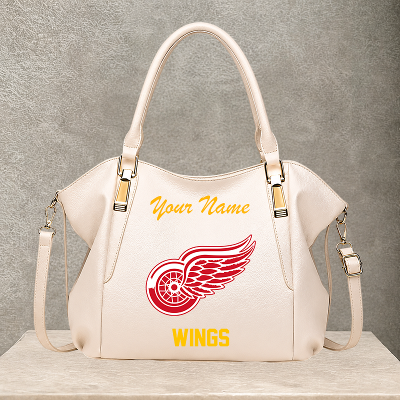 LIMITED EDITION - NEW CUSTOMIZED NHL22 DRW DETROIT RED WINGS SHOULDER HANDBAG