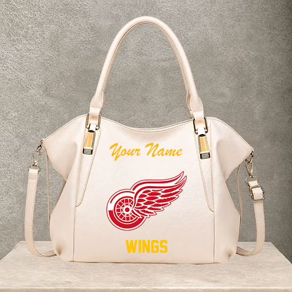 LIMITED EDITION - NEW CUSTOMIZED NHL22 DRW DETROIT RED WINGS SHOULDER HANDBAG